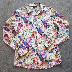 ASOS Floral Long Sleeve Button Up Shirt Men's XL Long XLT